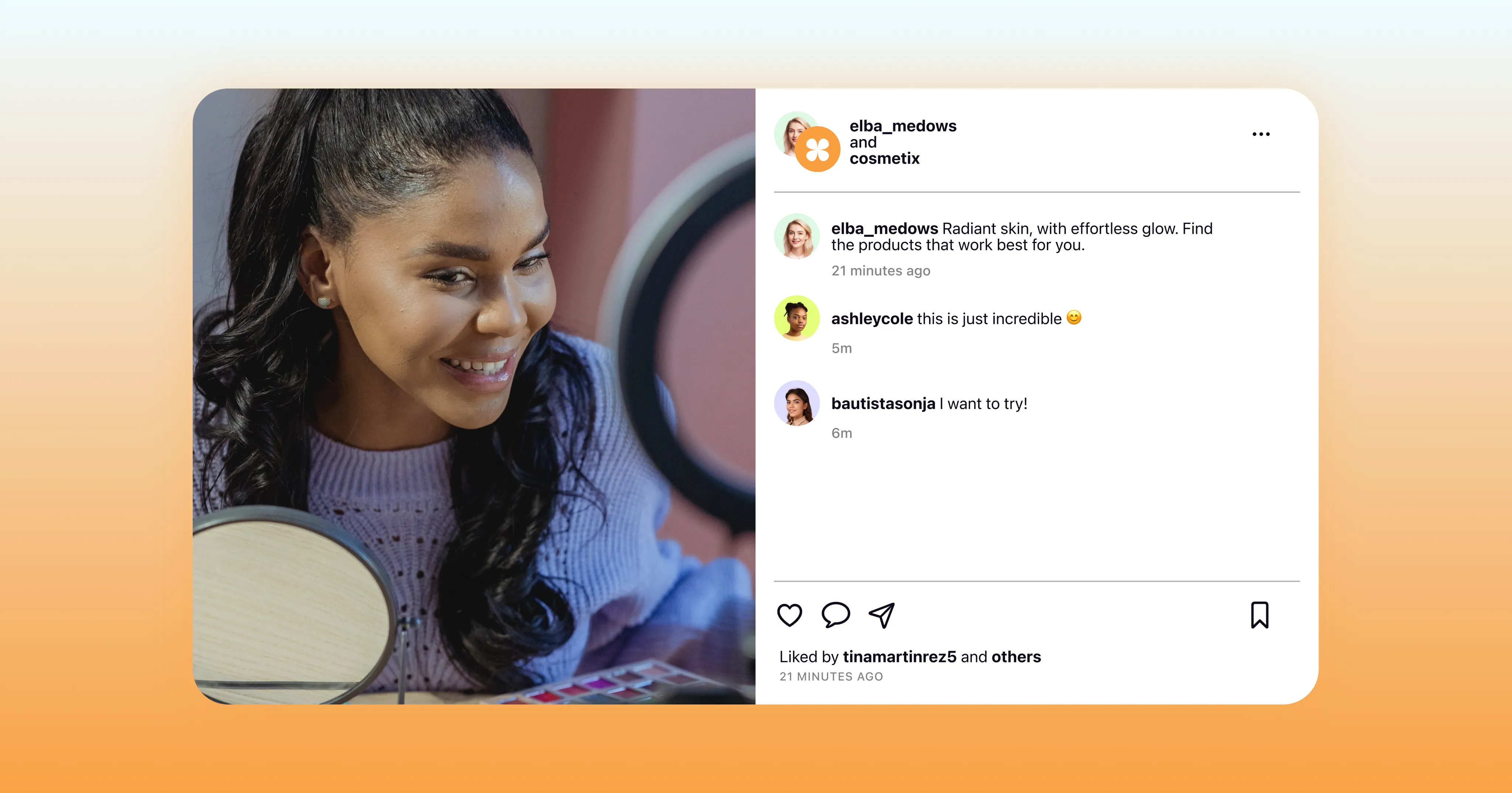 A paid UGC ad between a brand and creator.